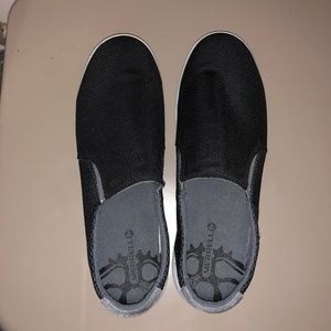 Merrell Black Womens Shoe Mesh Moc, Size 9